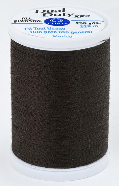 Coats and Clark XP Dual Duty Polyester Thread 250yd Raisin #8990