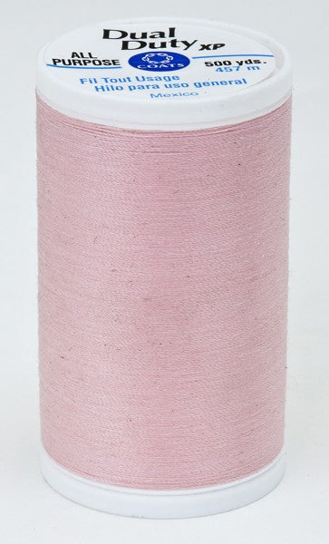 Coats and Clark XP Dual Duty Polyester Thread 500yd Light Pink #1180
