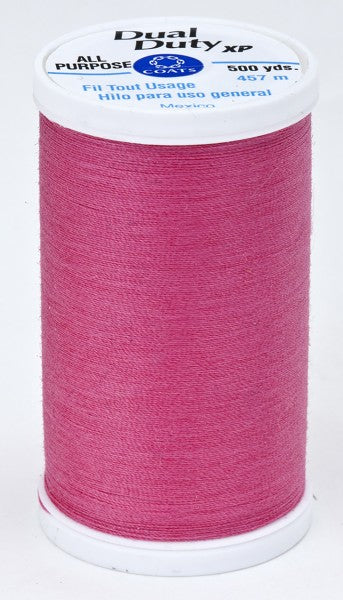 Coats and Clark XP Dual Duty Polyester Thread 500yd Hot Pink #1840
