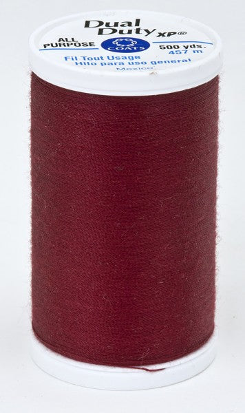 Coats and Clark XP Dual Duty Polyester Thread 500yd Barberry Red #2820