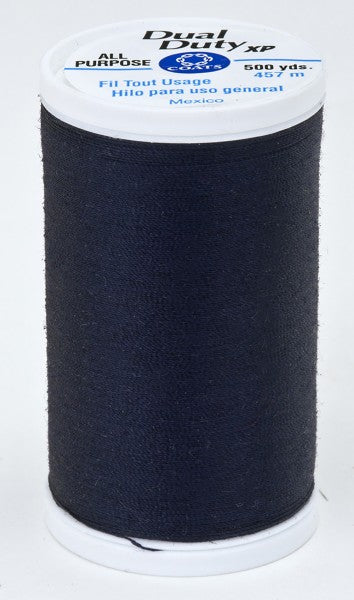 Coats and Clark XP Dual Duty Polyester Thread 500yd Navy #4900