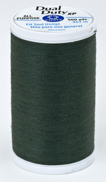 Coats and Clark XP Dual Duty Polyester Thread 500yd Forest Green #6770