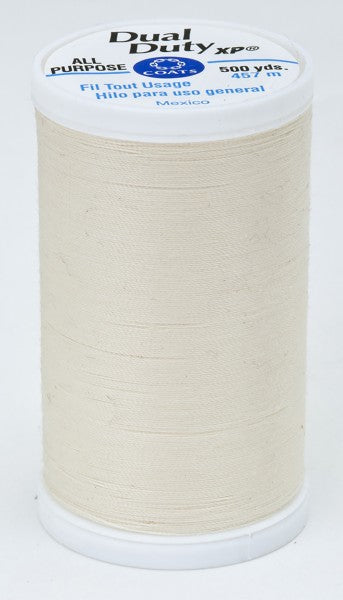 Coats and Clark XP Dual Duty Polyester Thread 500yd Cream #8020