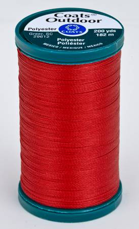 2680 Red - Coats Outdoor 12wt Polyester Thread