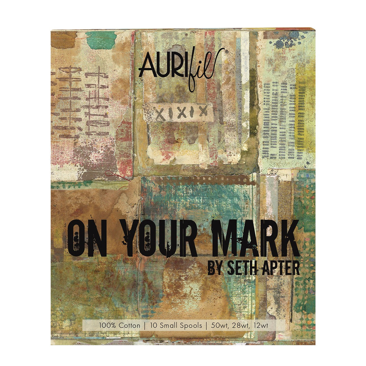 On Your Mark by Seth Apter — Aurifil Thread Set, 10 Spools