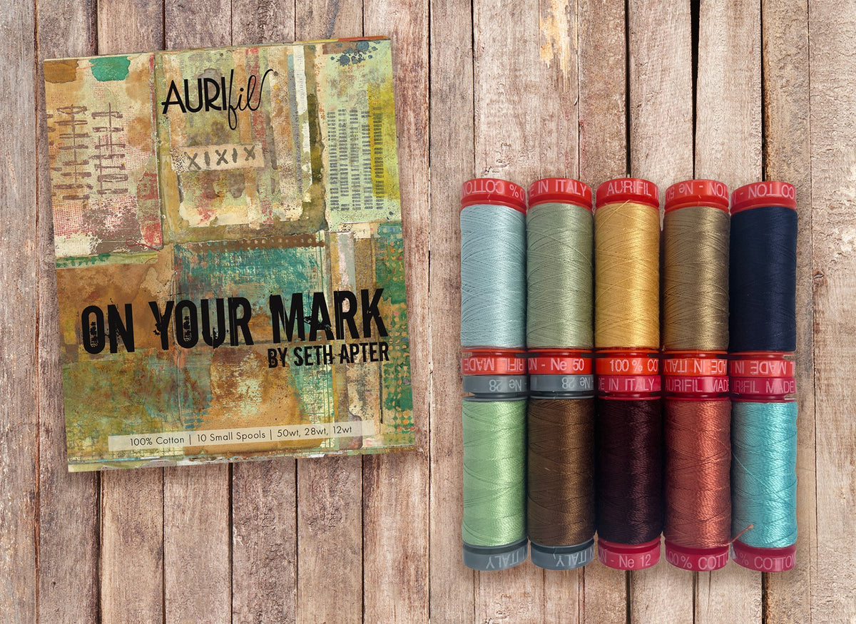 On Your Mark by Seth Apter — Aurifil Thread Set, 10 Spools