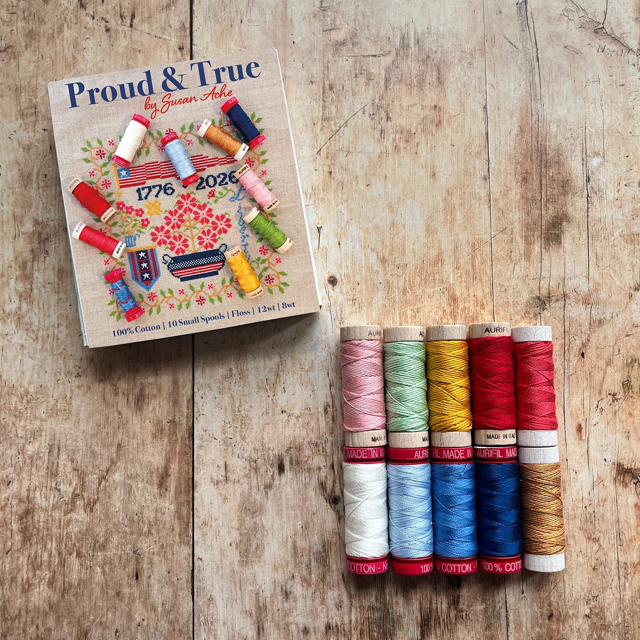 Proud & True by Susan Ache — Aurifil Thread Set, 10 Spools