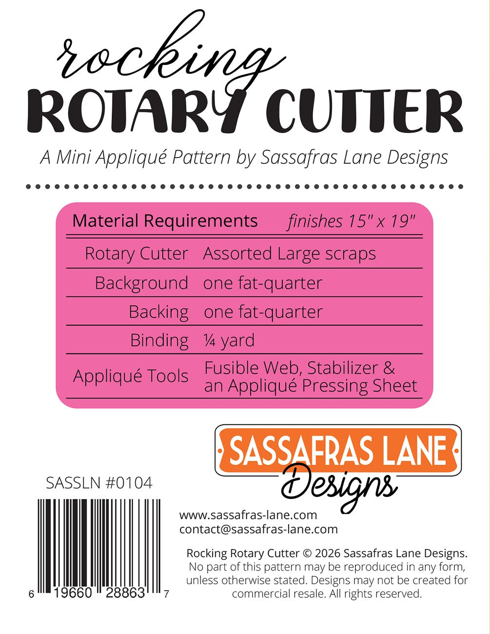 Rocking Rotary Cutter