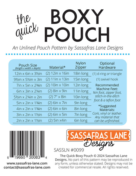 The Quick Boxy Pouch Hardware