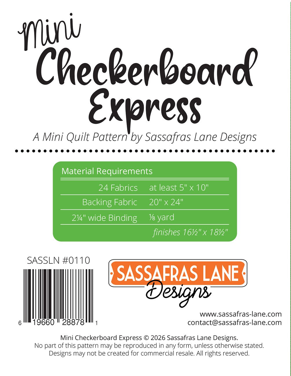 Mini Checkerboard Express