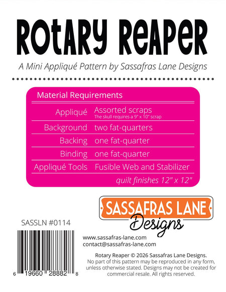 Rotary Reaper Mini Quilt