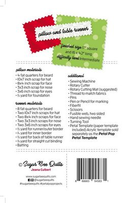 Petal Pop Santa Pattern