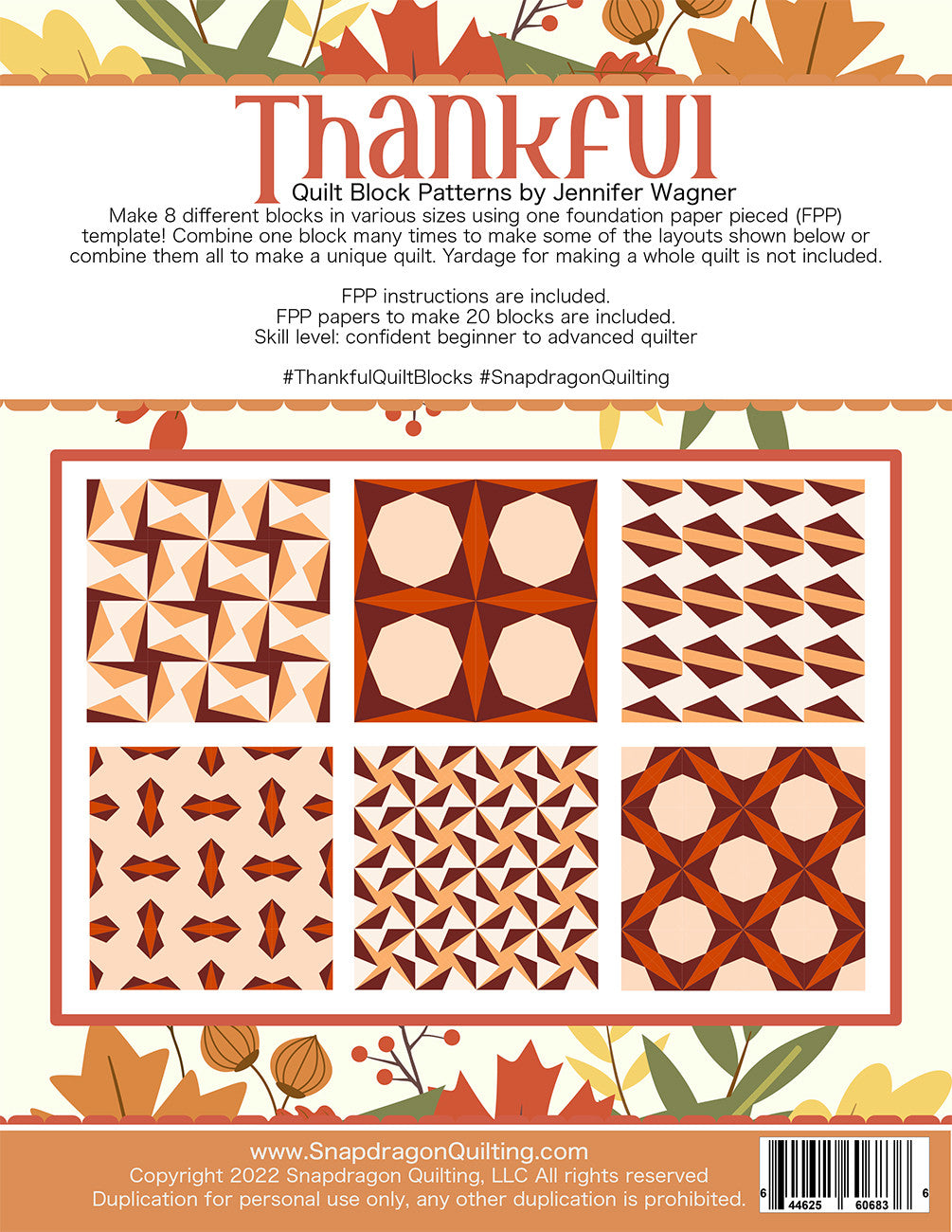 Thankful Quilt Block Pattern