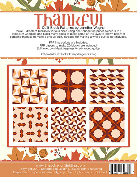 Thankful Quilt Block Pattern