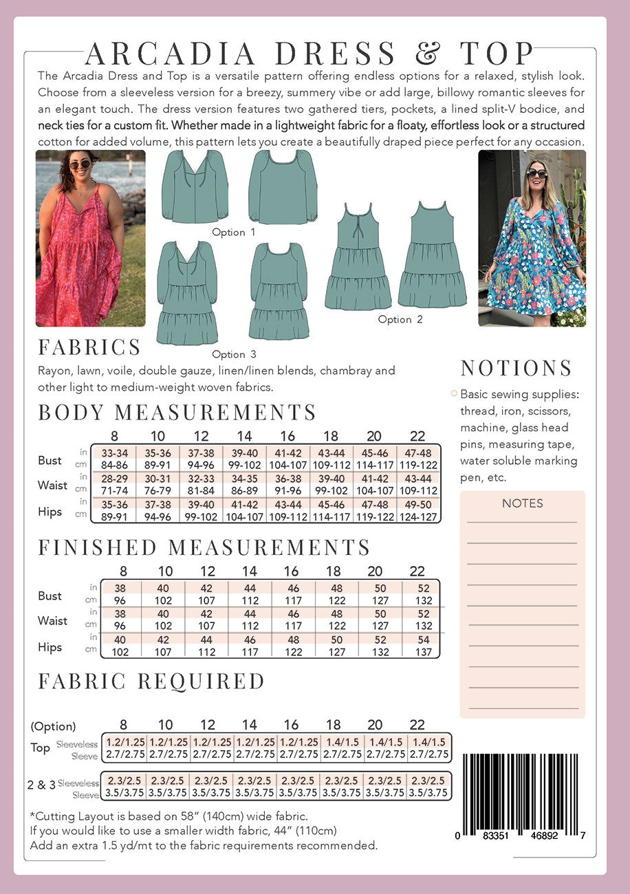 Arcadia Dress and Top