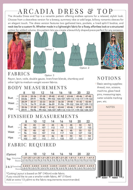 Arcadia Dress and Top