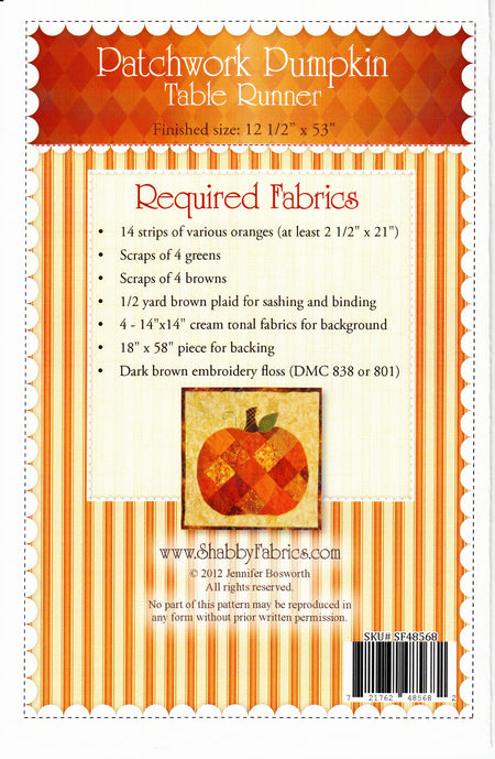 Patchwork Pumpkin Table Runner