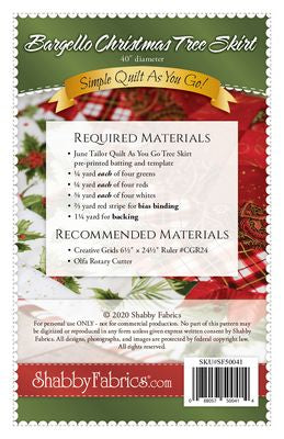 Bargello Christmas Tree Skirt Pattern