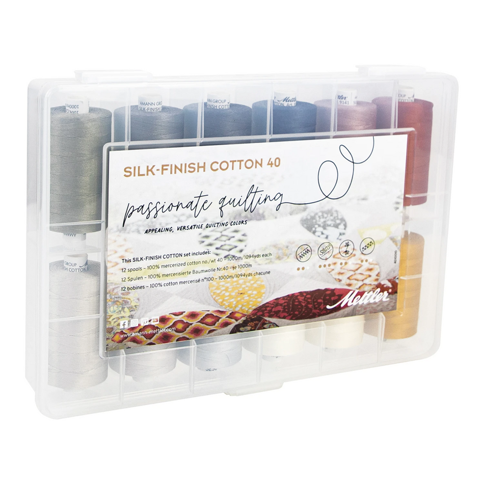 Mettler Silk Finish Cotton 40wt Passionate Quilting Kit