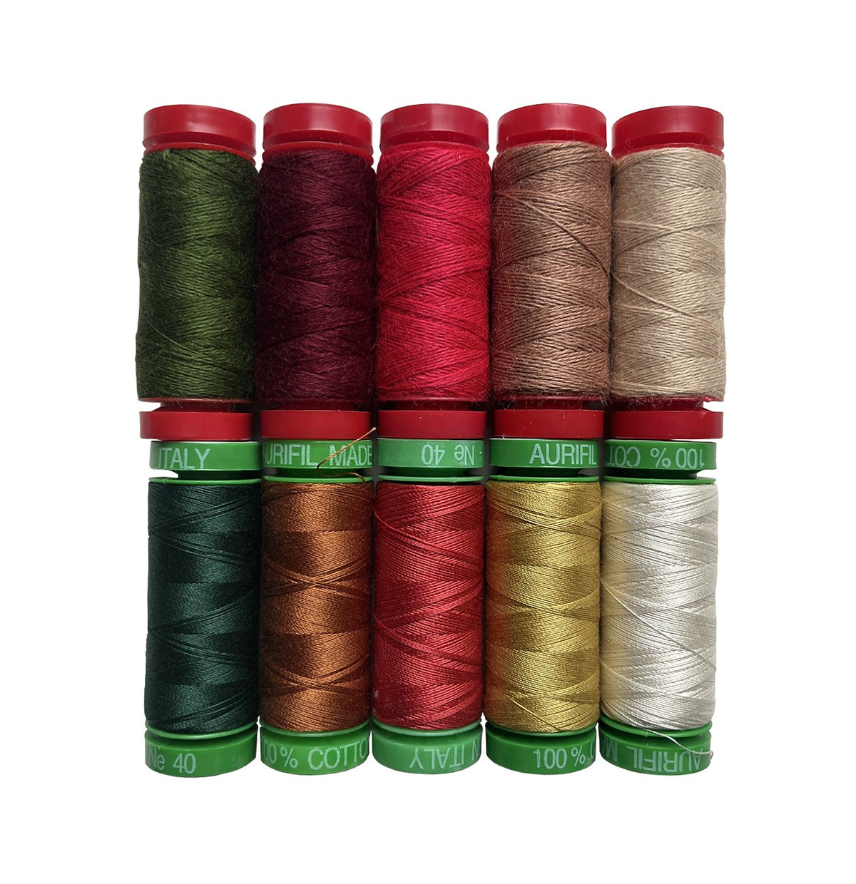 Spruce by Sharon Holland — Aurifil Thread Set, 10 Spools