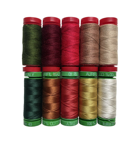 Spruce by Sharon Holland — Aurifil Thread Set, 10 Spools