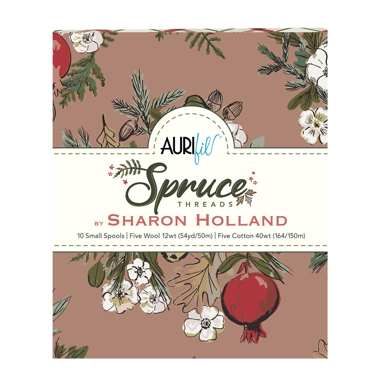 Spruce by Sharon Holland — Aurifil Thread Set, 10 Spools