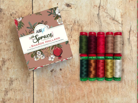 Spruce by Sharon Holland — Aurifil Thread Set, 10 Spools