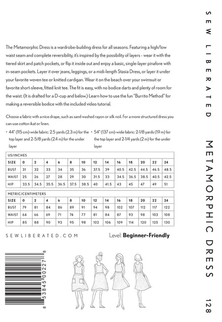 Metamorphic Dress Sewing Pattern