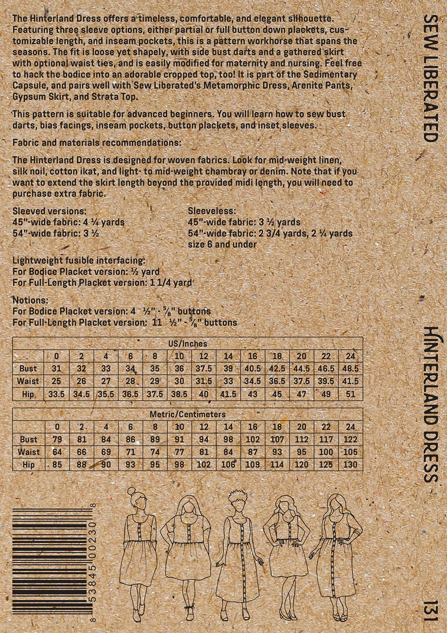 Hinterland Dress Sewing Pattern