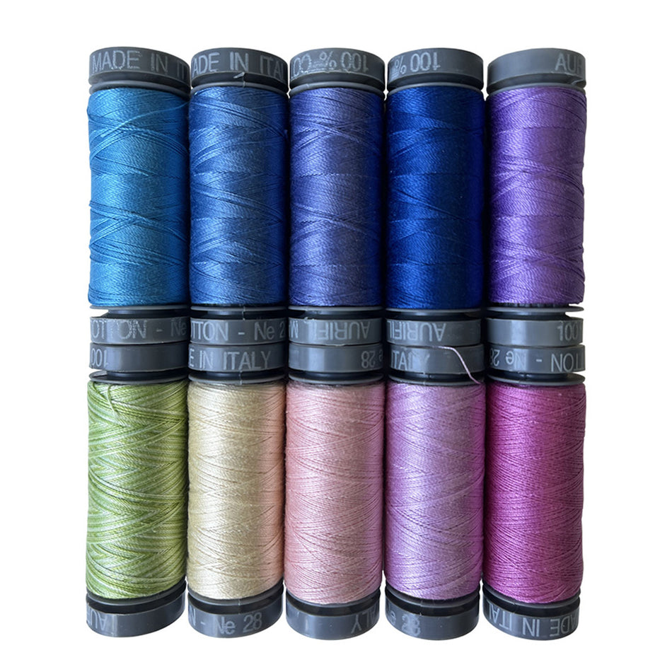 Hydrangea by Sheena Norquay — Aurifil 28wt Thread Set, 10 Spools