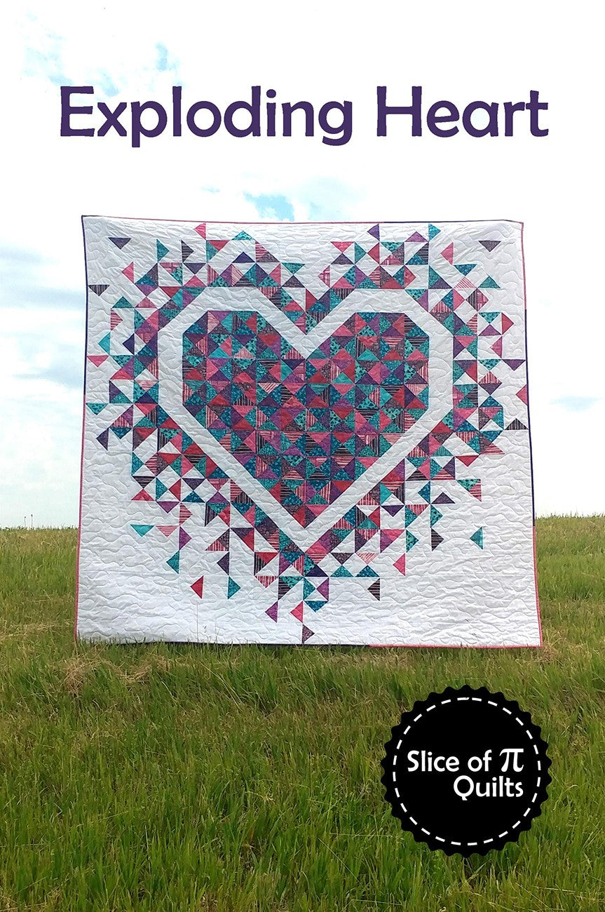 Exploding Heart quilt pattern