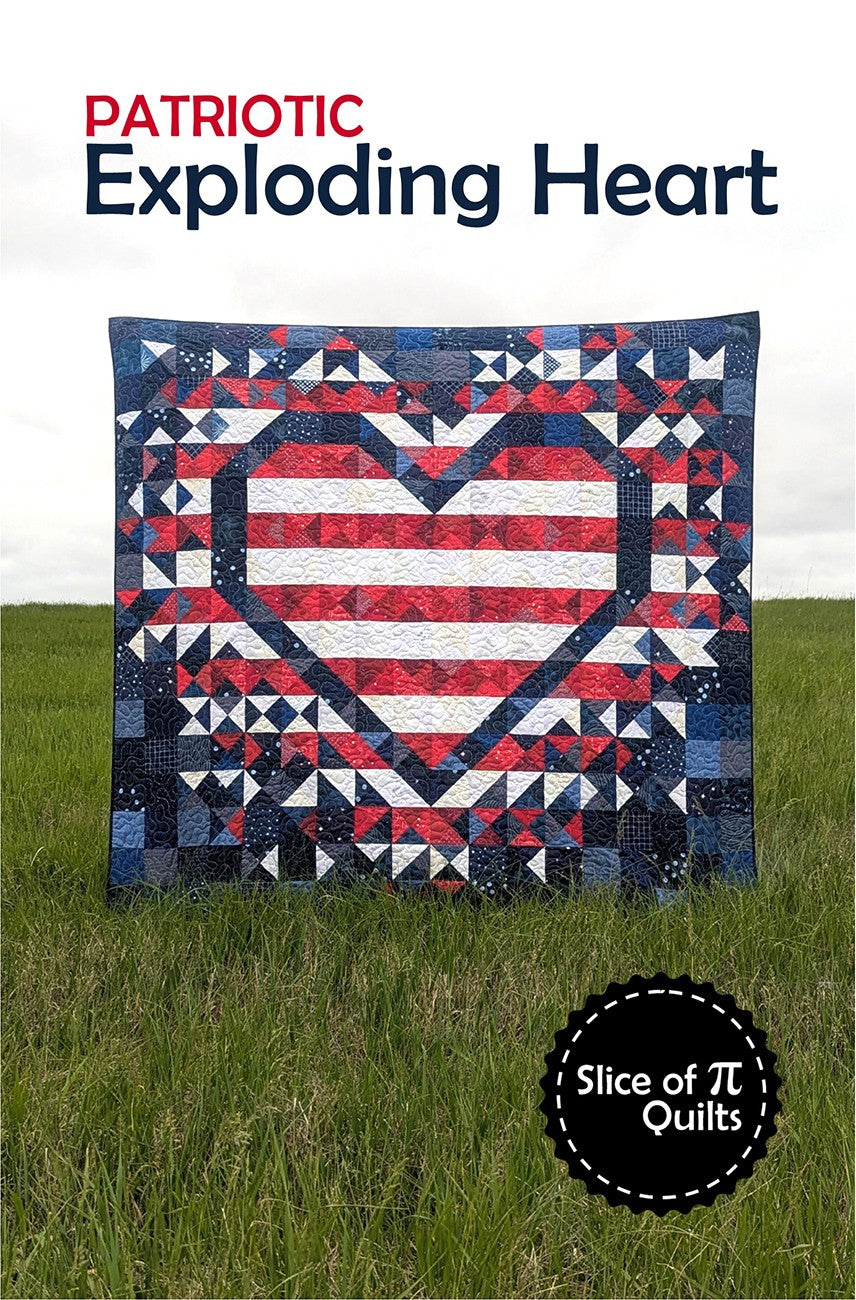 Patriotic Exploding Heart Pattern