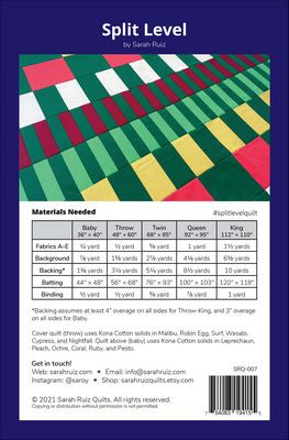 Split Level Quilt Pattern