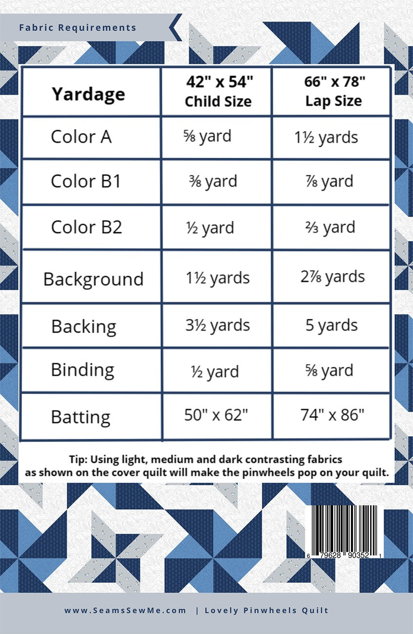 Loveley Pinwheels Pattern