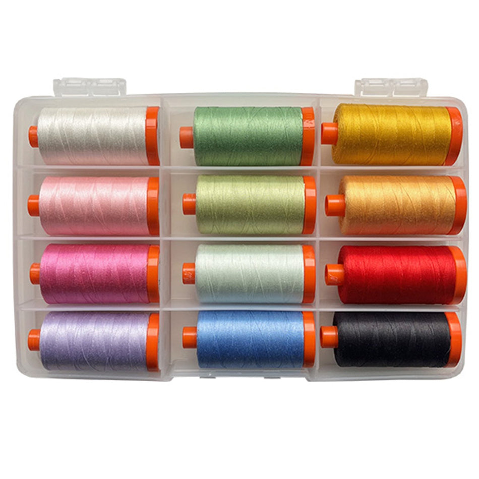 Picnic Collection by Suzy Williams — Aurifil 50wt Thread Set, 12 Spools
