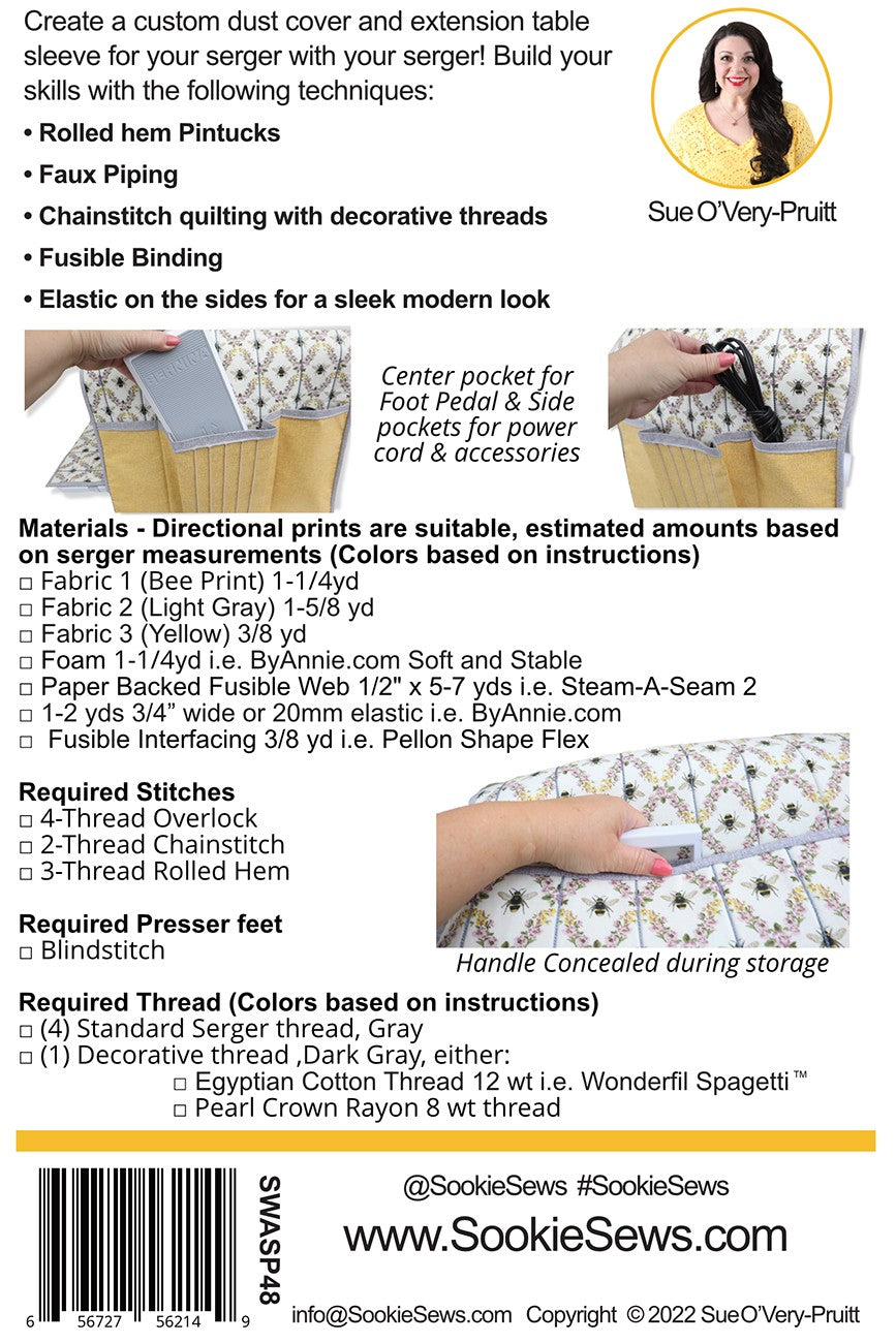 Dahlia Serger Dust Cover Serger Pattern