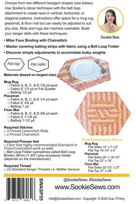 Heidi Hexagon Serger Mat & Rug
