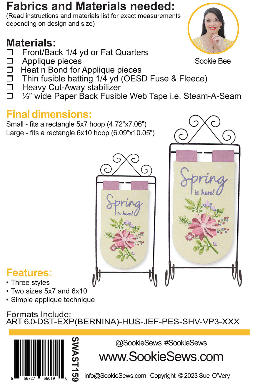Spring Banner Set ITH