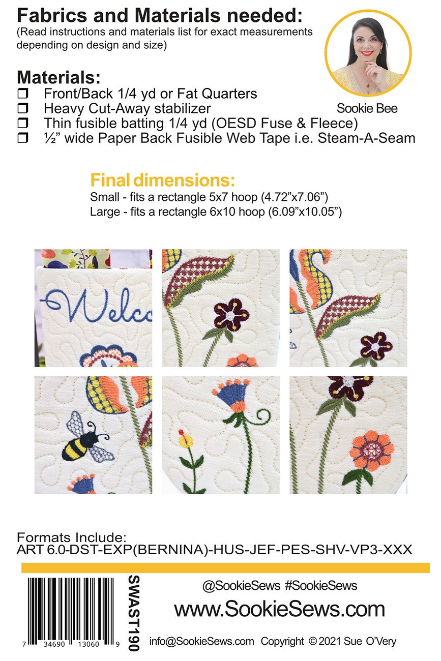 Garden Flower Banner In-the-Hoop
