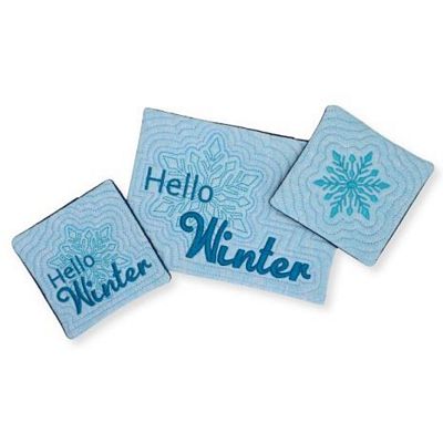 Winter Mug Rug & Coaster Set In-the-Hoop