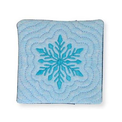 Winter Mug Rug & Coaster Set In-the-Hoop