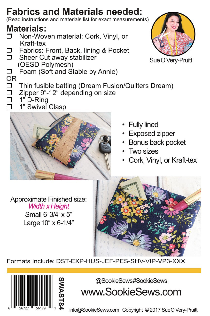 Sassy Stripe Zipper Bag - ITH