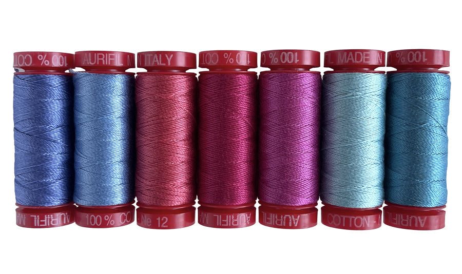 At Day's End by Sarah Maxwell — Aurifil 12wt Thread Set, 7 Spools