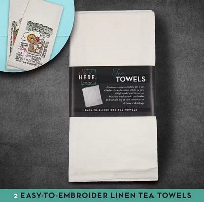 OESD Tea Towels 20in x 28in 2 pk