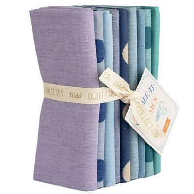 Tilda Seasonal Chambray Fat Quarter Bundle Summer Blues