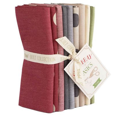 Tilda Seasonal Chambray Fat Quarter Bundle Winter Hues