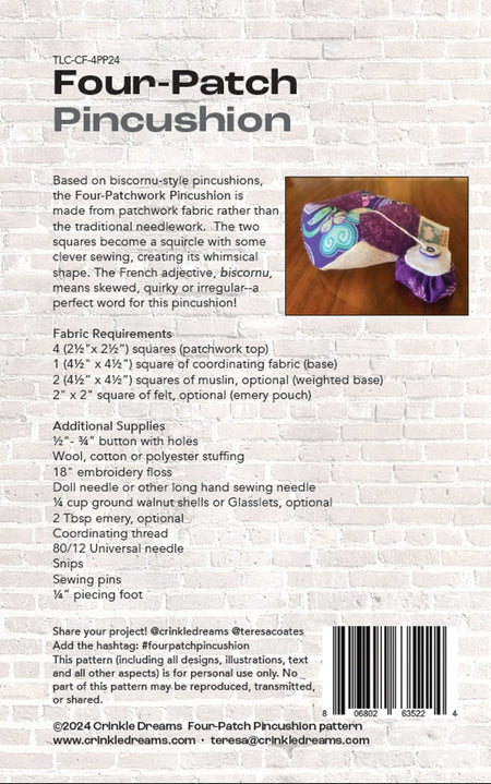 Four-Patch Pincushion Pattern