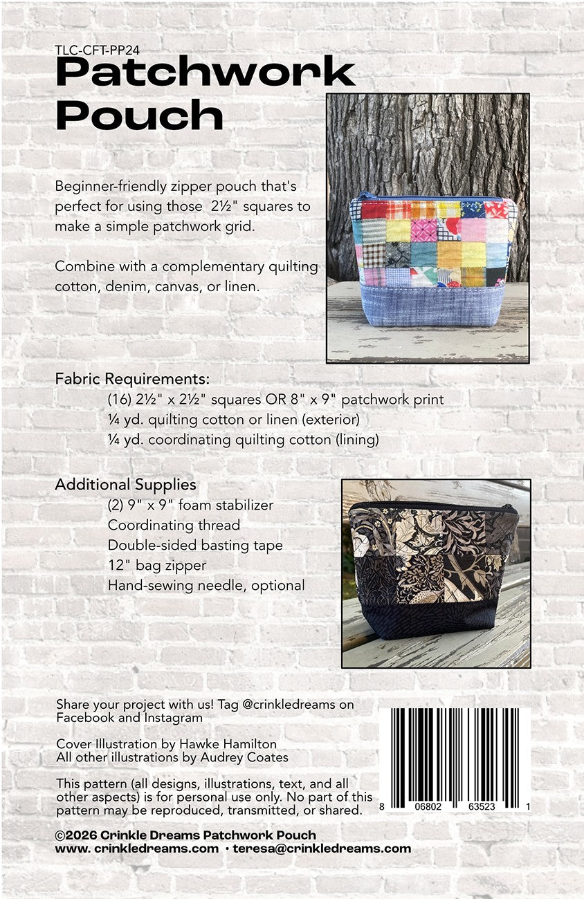 Patchwork Pouch Pattern