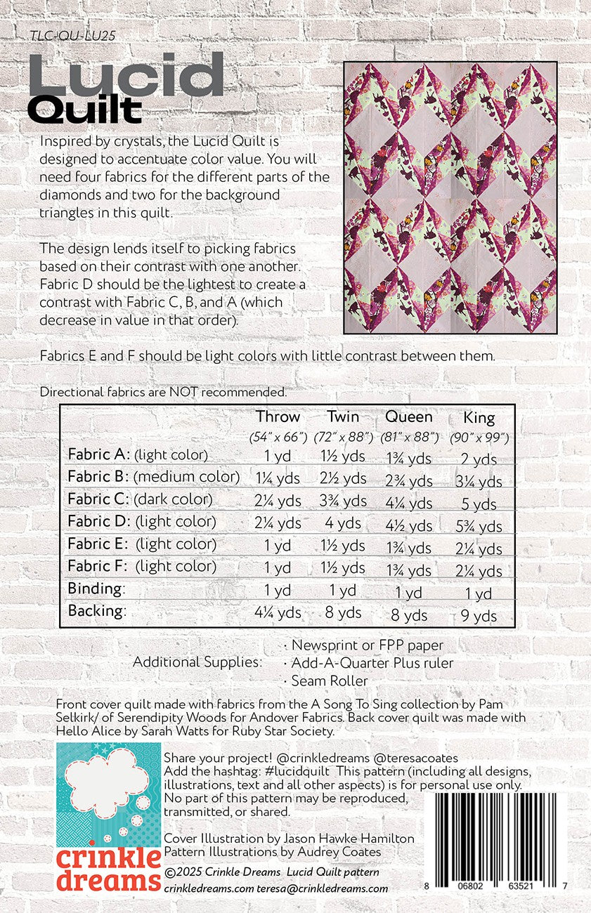 Lucid Quilt Pattern