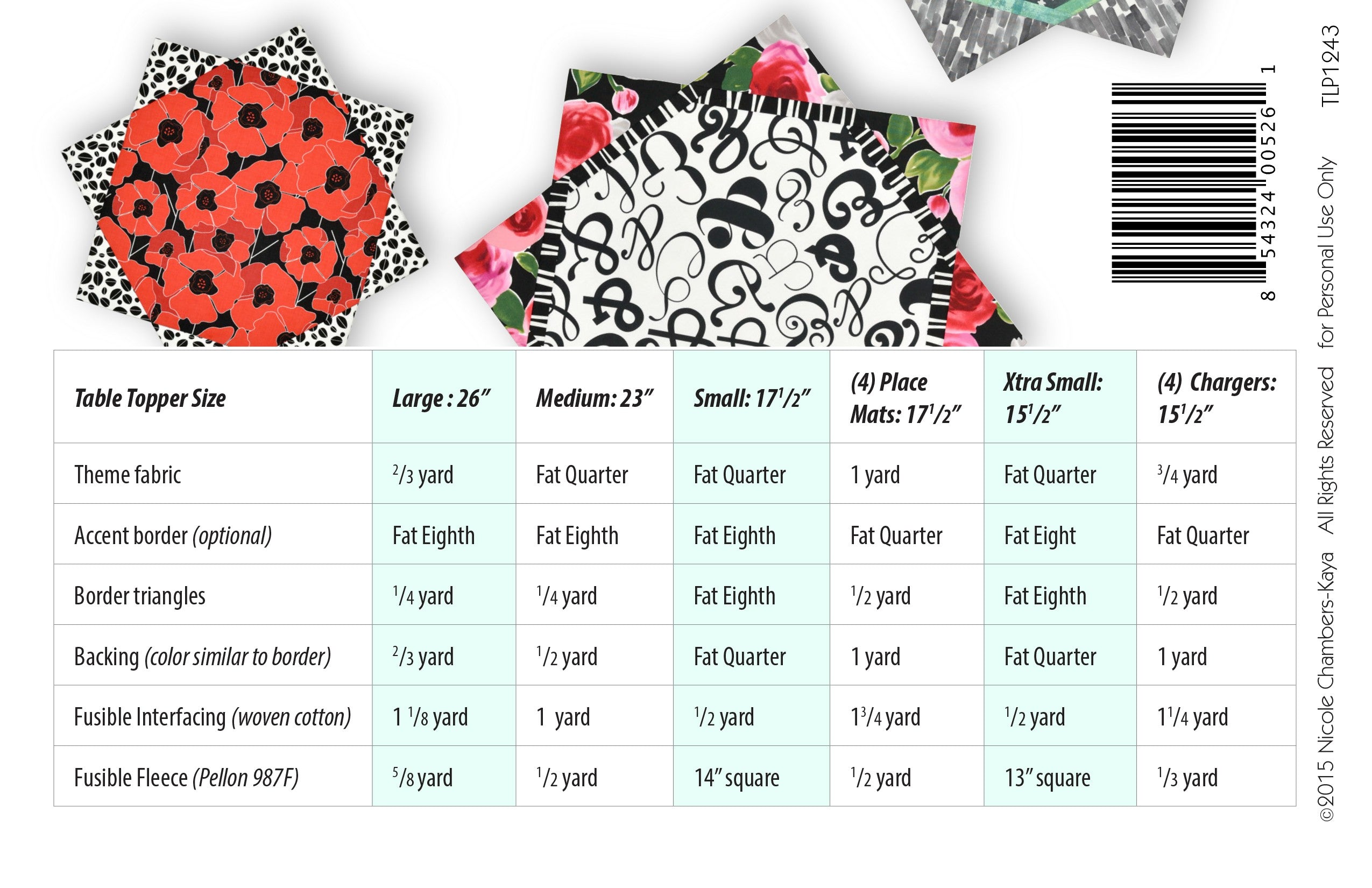 Anything Goes Table Topper